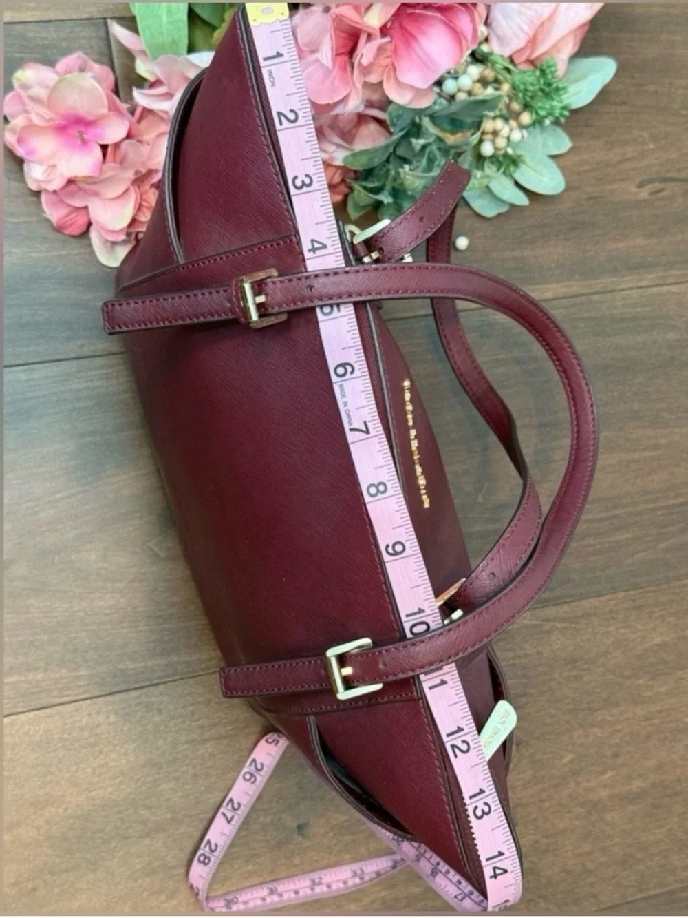 Michael Kors Charlotte Saffiano Top Zip Tote Bag